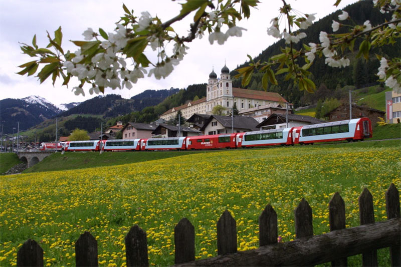 Glacier Express at Disentis
